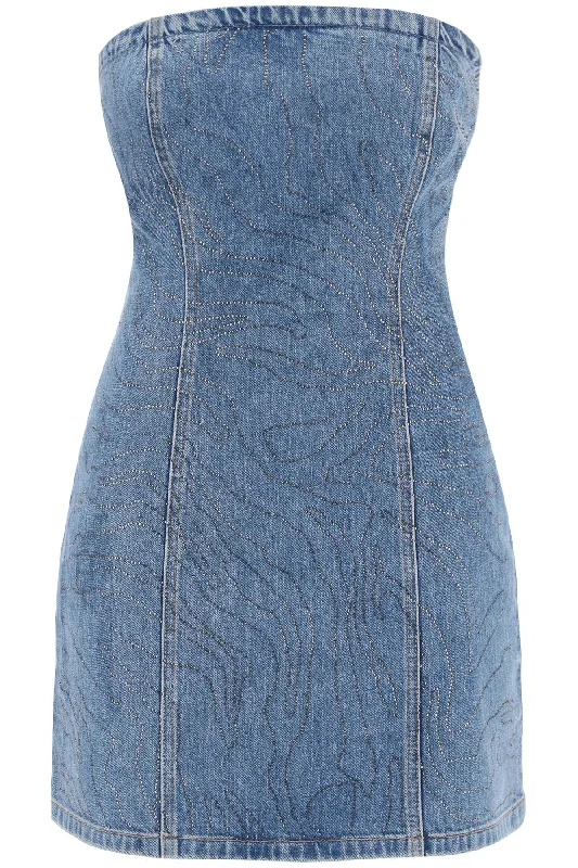 Trendy Styles Rotate Women's blue Mini Dress With Rhin