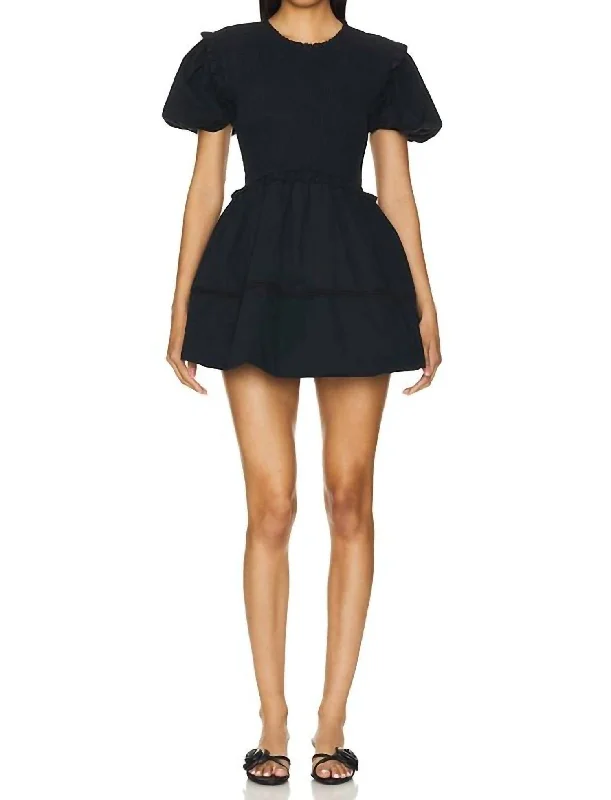 Winter Warm - Up Sale Sandy Mini Dress In Black