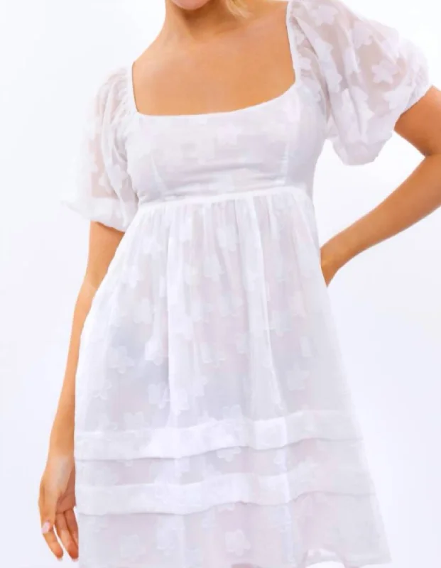 Latest Trends Daisy Mini Dress In White