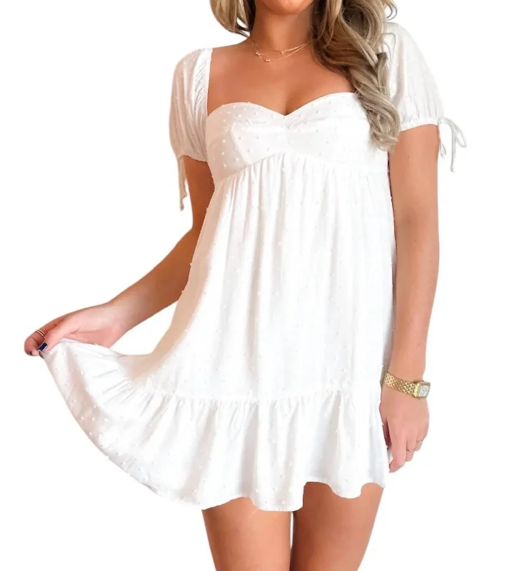 Flash Deals Celeste Mini Dress In White