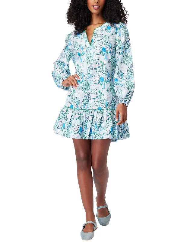 Refined Look Roller Rabbit Winter Bari Philippa Silk-Blend Mini Dress