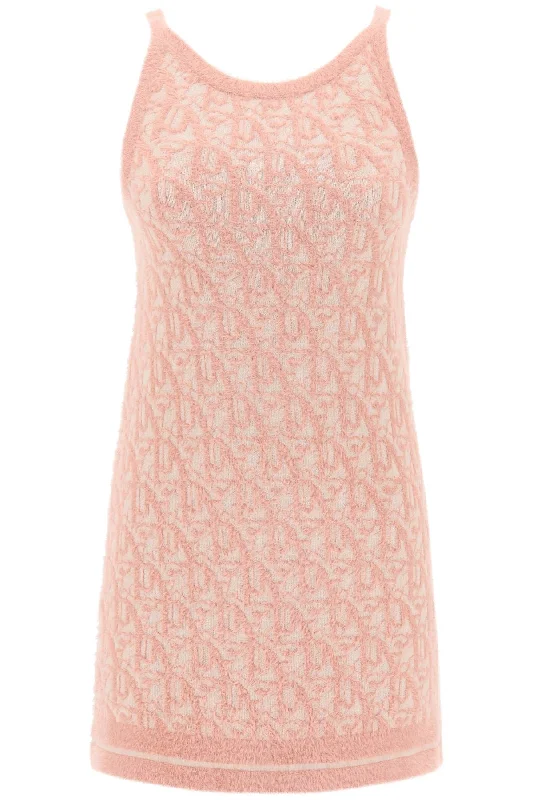 Early Access To Art Deco Styles Sale Palm Angels Women's Monogram Knitted Mini Dress