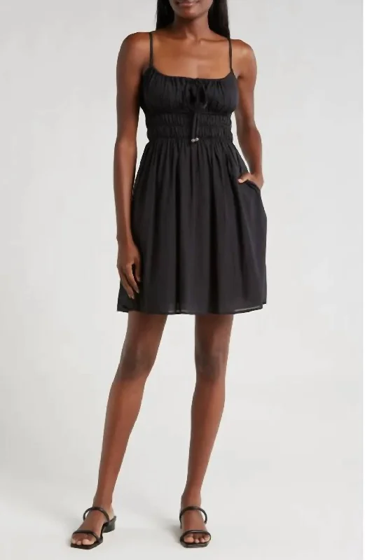 Artful Design Carrie Mini Dress In Black