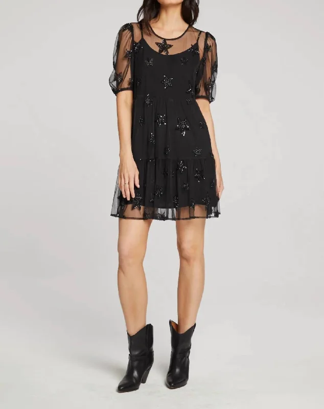 Big Savings On Rustic Countryside Styles Tyler Mini Dress In Black