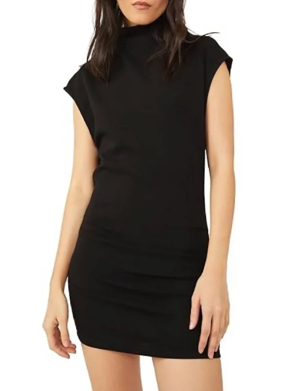 Mid - Week Surprise Amelie Mini Dress In Black