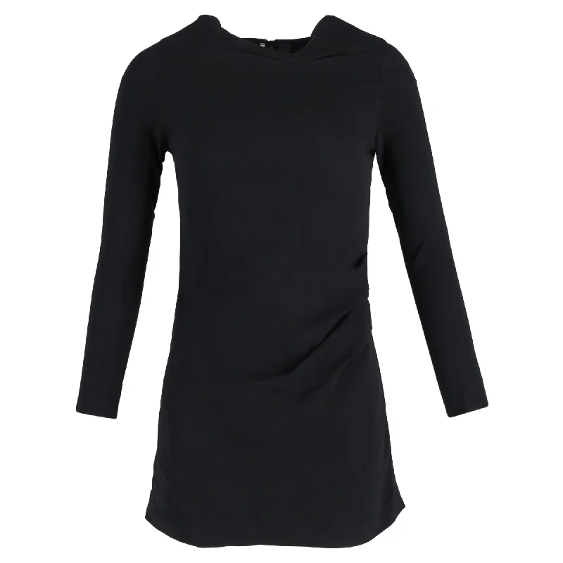 Feminine Elegant Roland Mouret Mini Dress in Black Viscose