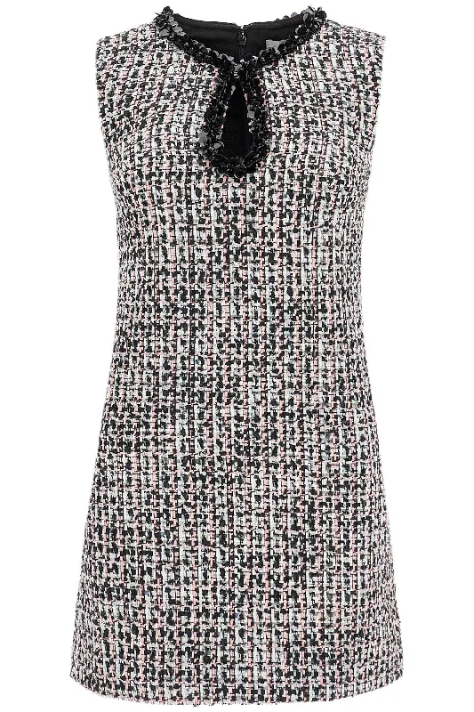 Seasonal Trends Self Portrait Women's Tweed Bouclã Mini Dress With