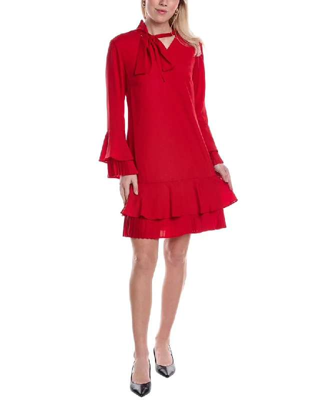 Hollywood Glam Award - Show Style Tahari ASL Bow Neck Mini Dress