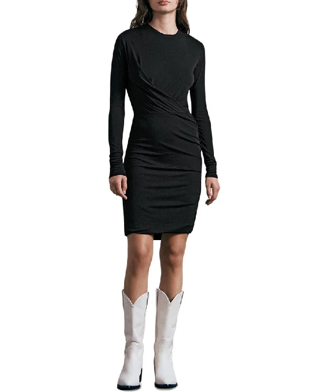 Refined Look rag & bone Holly Drape Mini Dress