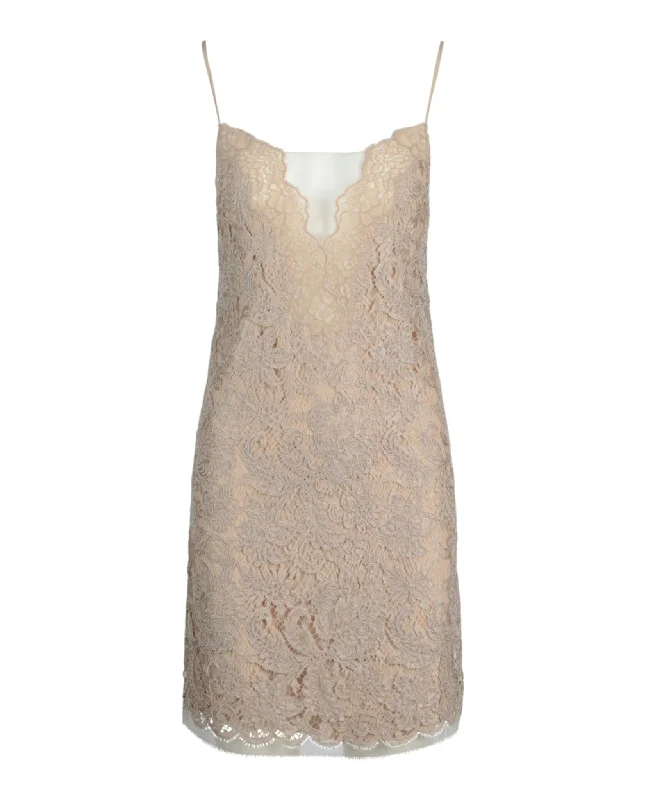 Style Upgrade Sleeveless Lace Mini Dress