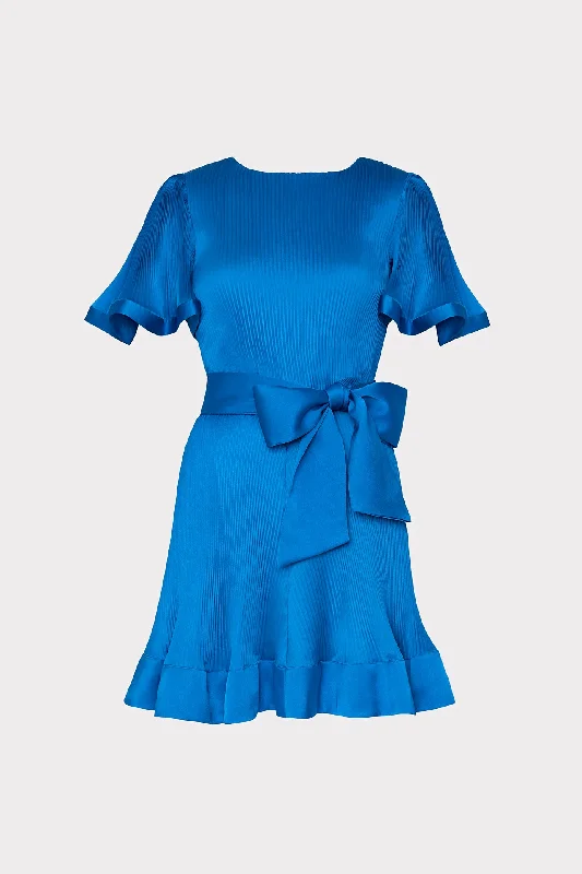 Trend Alert Lumi Satin Pleated Dress