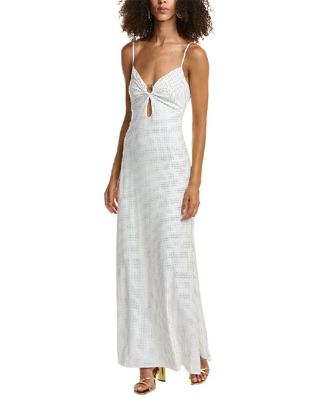 Trendy Styles Liv Foster Rhinestone Silk-Trim Maxi Dress