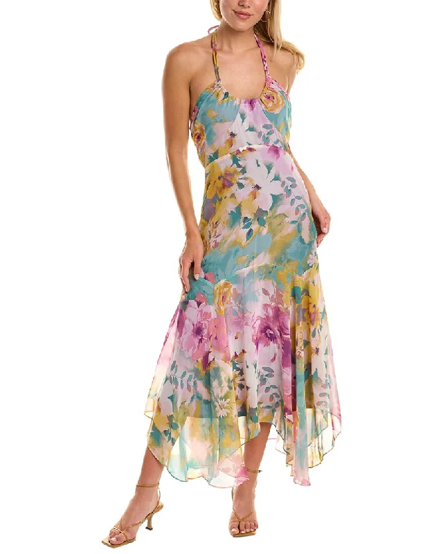 Fashion-Forward Taylor Halter Maxi Dress