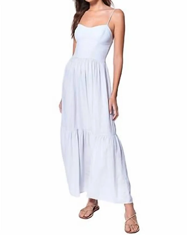 Big Savings On Rustic Countryside Styles Skipper Sun Maxi Dress in Blue Fog