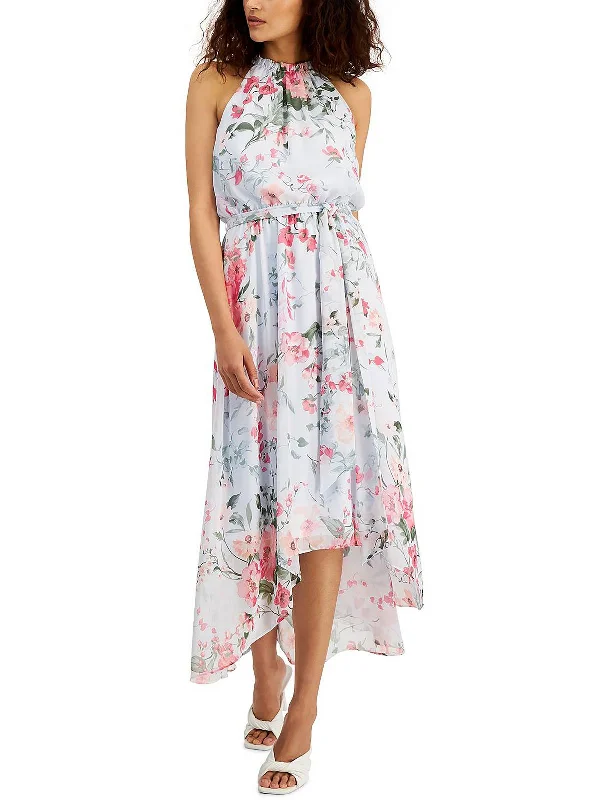 Grab Romantic Date - Night Styles Now Womens Belted Long Maxi Dress