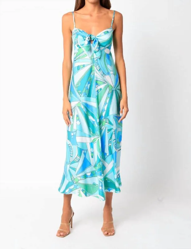 Mid - Season Sale Sea Glass Swirl Maxi Dress in Sea Glass Swirl