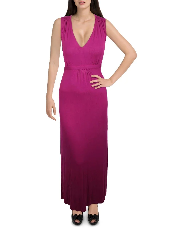 Fashion Deal Womens V-Neck Long Maxi Dress