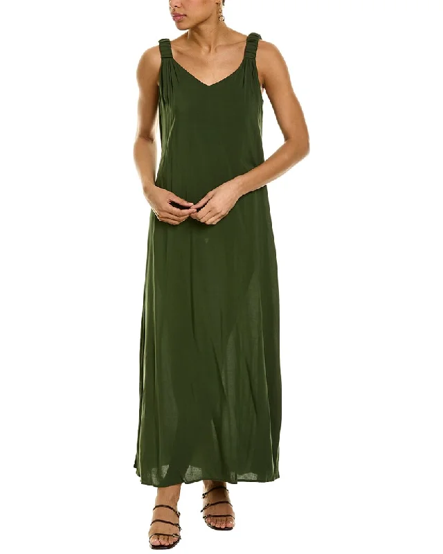 Seasonal Fashion Vince Camuto Ruched Strap Maxi Dress