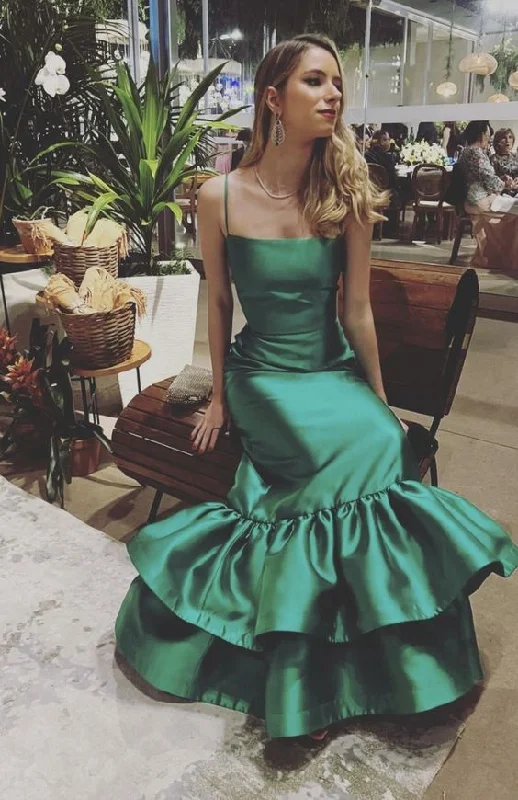 Summer Essentials New arrive green prom dress Evening Gown Long Prom Dresses Y5455