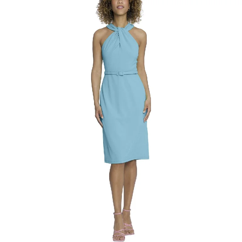 Plus Size Women's Fashion and Clothing Maggy London Womens Textured Knee Length Halter Dress Plus Size Women's Fashion and Clothing Maggy London Womens Textured Knee Length Halter Dress