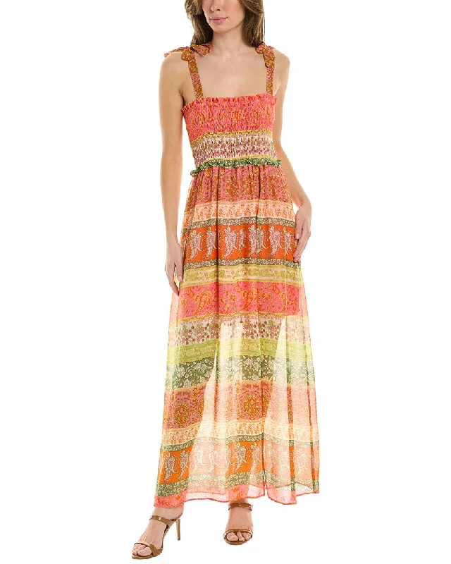 Seasonal Sale MAISON TARA Smocked Maxi Dress