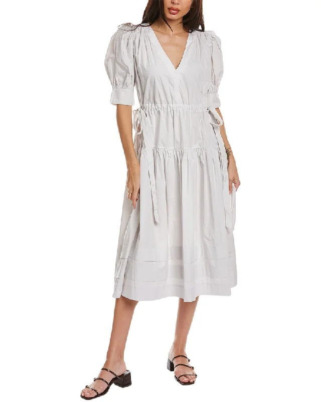 Spring Fashion Ulla Johnson Tiered Maxi Dress