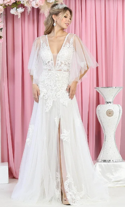 Limited Quantities May Queen RQ7922 - Embroidered Bridal Dress