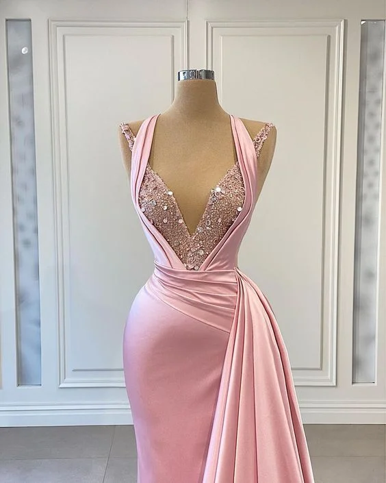 Summer Splash Sale Pink Long Prom Dress,Pageant Dress,Evening Dress,Graduation School Party Gown Y562