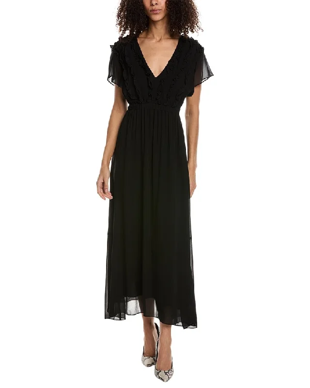 Winter Warm - Up Sale The Kooples Ruffle Midi Dress