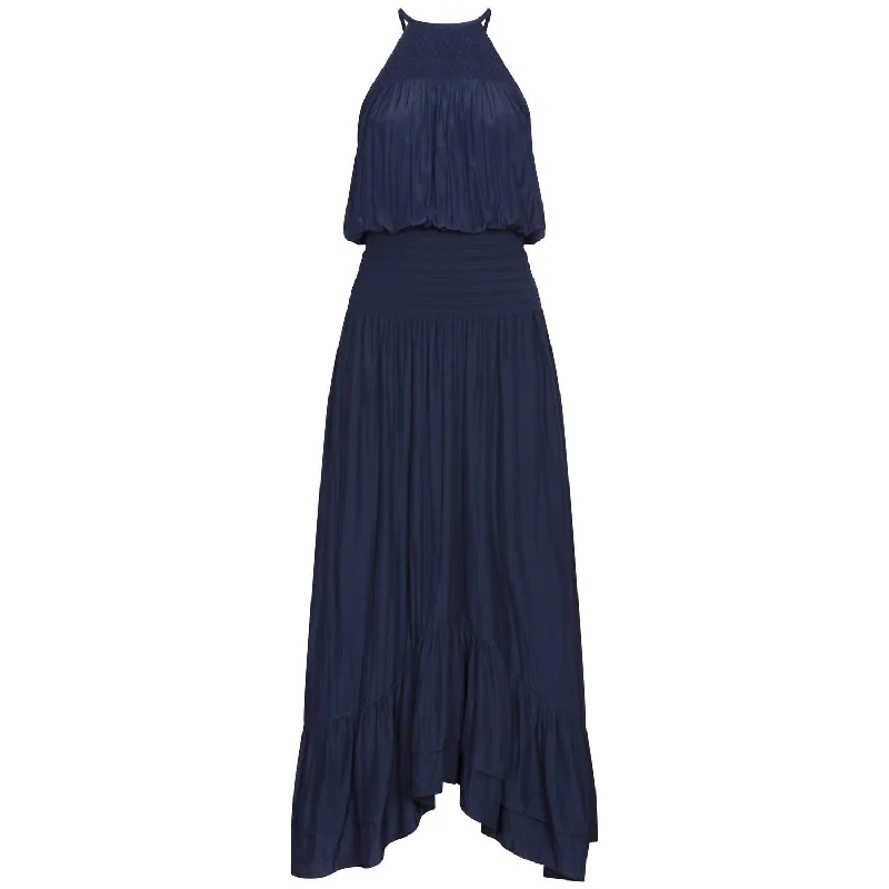 Early Access To Art Deco Styles Sale Bianca Midi Dress In Navy