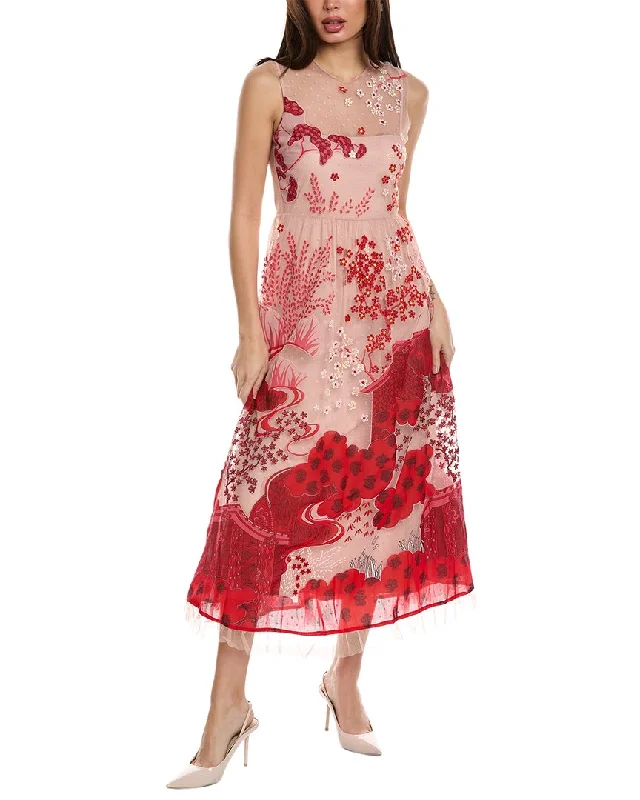 Special Offer RED Valentino Sleeveless Midi Dress