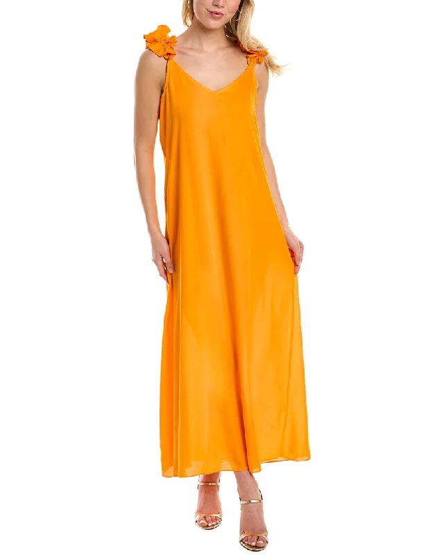 Best-Sellers Vince Camuto Ruffle Shoulder Maxi Dress