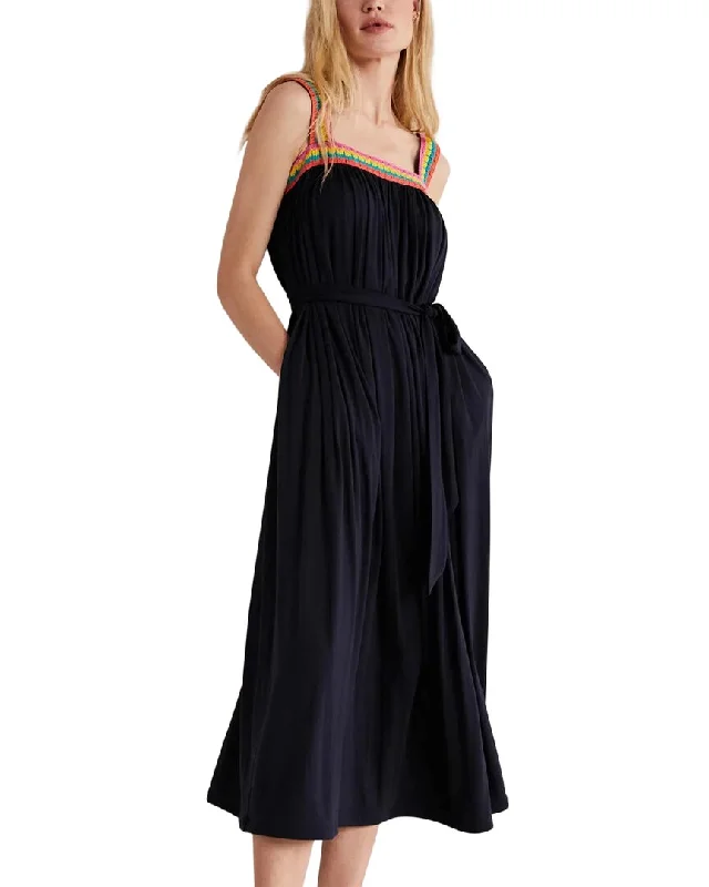 Fashion-Forward Boden Crochet Trim Jersey Maxi Dress