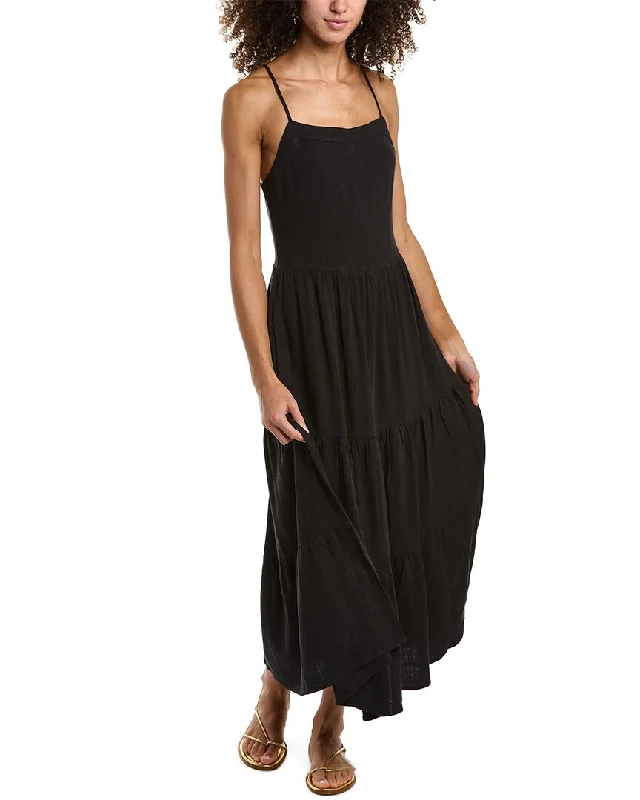 Limited - Stock Splendid Myla Linen-Blend Maxi Dress