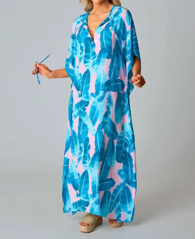 Style Upgrade Miller Caftan Maxi Dress In Tahiti