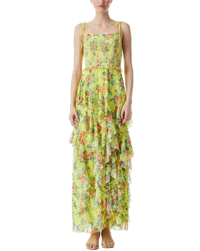 Fashion-Forward alice + olivia Jocelyn Ruffle Maxi Dress