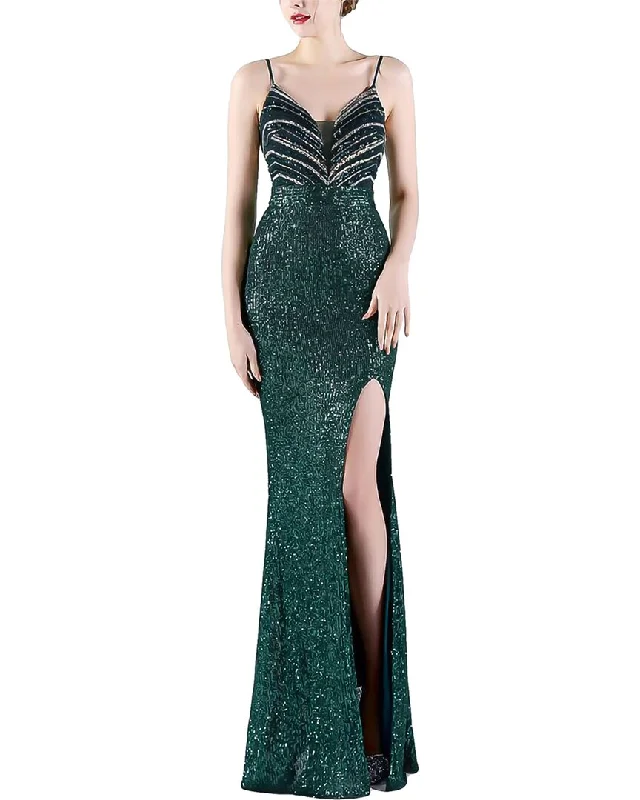 Score Big On Glamorous Red - Carpet Styles Kalinnu Maxi Dress