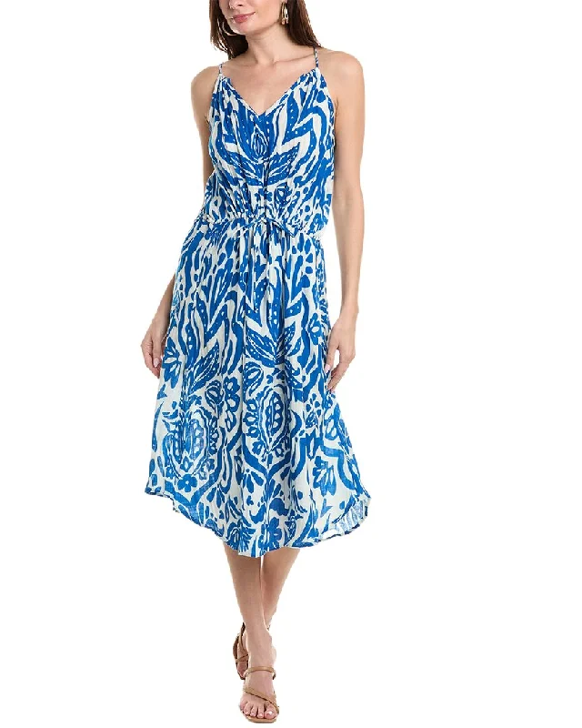 Coastal Beach - Inspired Style Velvet by Graham & Spencer Sasha Midi Dress