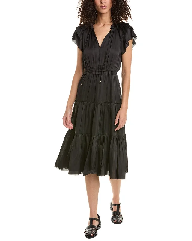 Day-To-Night Styles Stella + Lorenzo Tiered Midi Dress