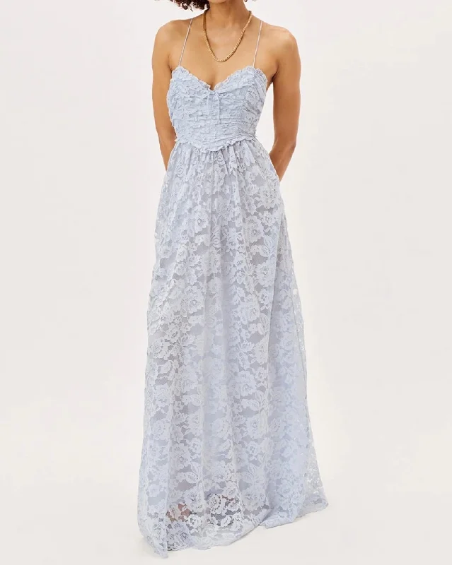 Limited - Time Bundle Joelle Maxi Dress In Blue