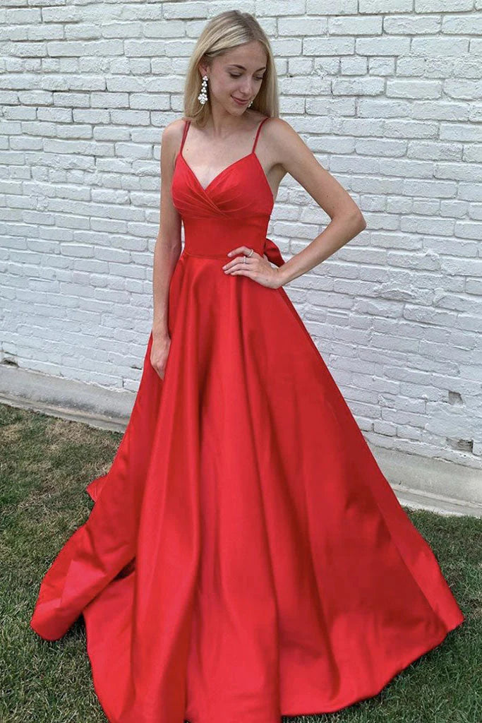 Discounts On Casual Weekend Styles DingJiDress Sexy Long Prom Dresses V Neck Satin Evening Dress