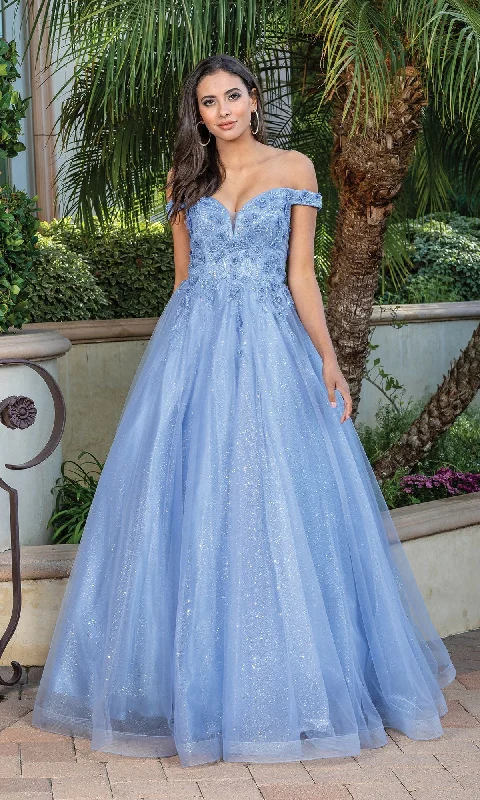 Budget-Friendly Fashion Off-Shoulder Prom Ball Gown with Corset Back