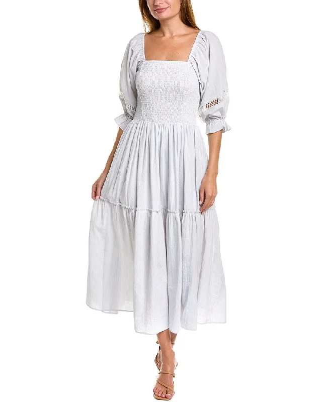 Big Savings FATE Smocked Maxi Dress