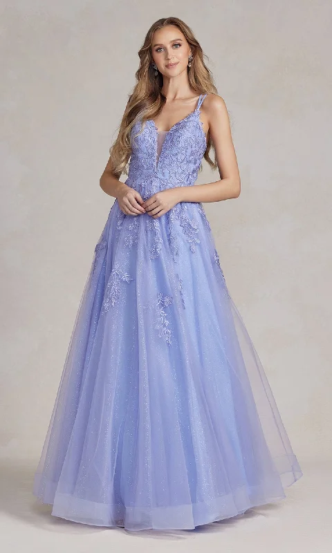 Rustic Countryside Charm Look Embroidered Tulle Prom Ball Gown with Corset Back