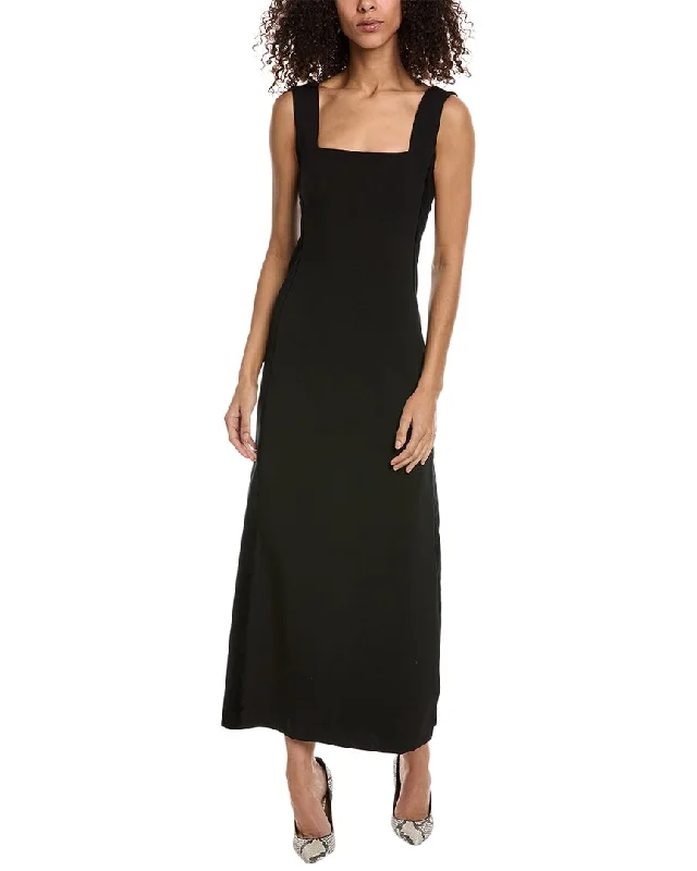 Flash Deals The Kooples Velour Panel Midi Dress