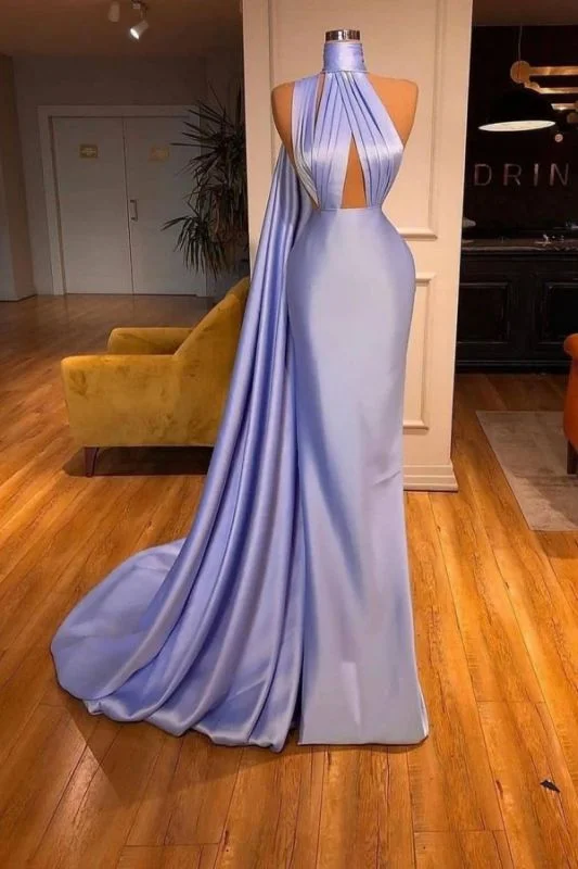 Big Savings On Rustic Countryside Styles Charming Lilac One-shoulder Mermaid Long Prom Dresses Satin Sleveless Party Dress M5569