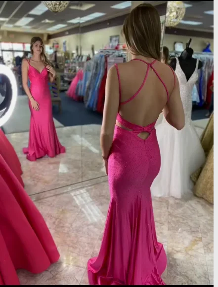 Early Access To Art Deco Styles Sale Classic Mermaid Prom Dress Backless Evening Dress Elegant Prom Gown Y641