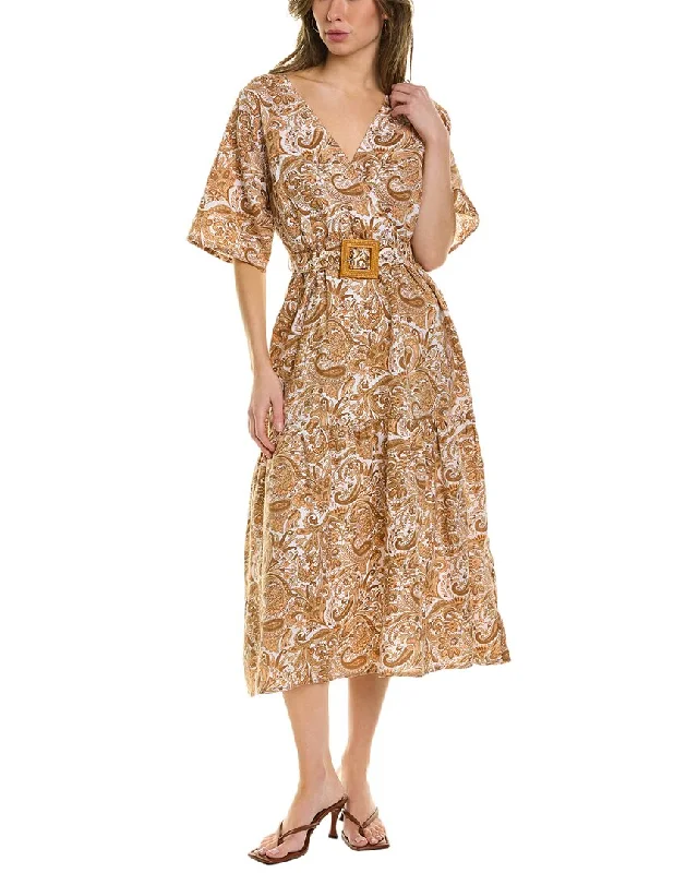 Exclusive Discount Lusana Remi Linen Maxi Dress