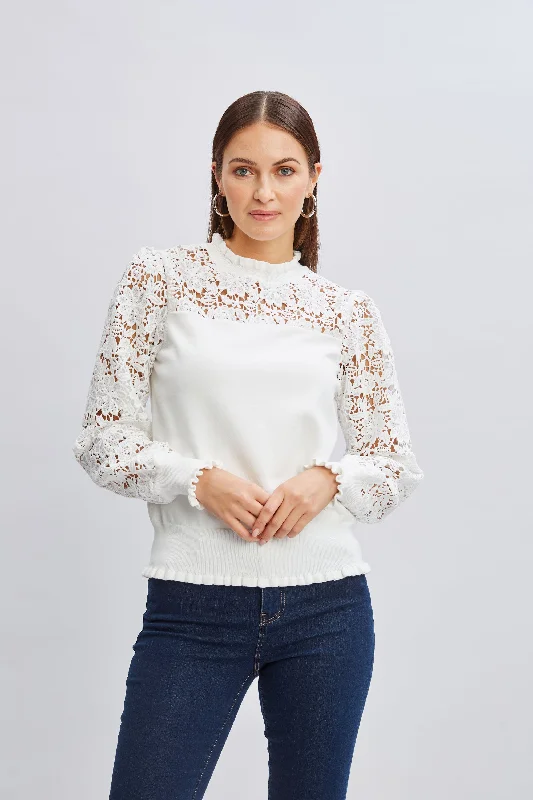 Wardrobe Refresh Crochet Long Sleeve Sweater