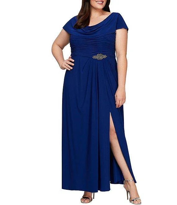 Last Chance Sale Alex Evenings AE84351491 Plus Size Long Formal Dress